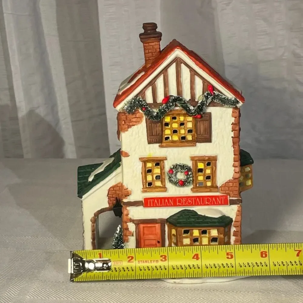 Vintage 1995 NOMA Dickensville Italian Restaurant #28409 Porcelain Village